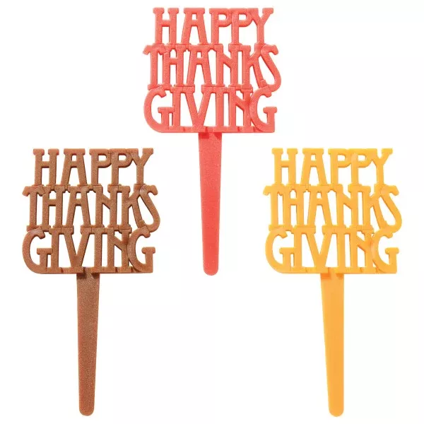 happy-thanksgiving-cupcake-pick-12-cupcake-picks Happy Thanksgiving Cupcake Pick - 12 Cupcake Picks