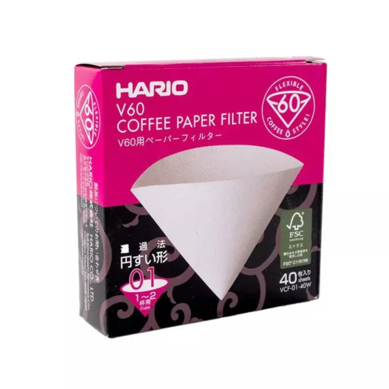 hario-v60-01-filters-40-pack-white HARIO V60-01 Filters (40-Pack) White