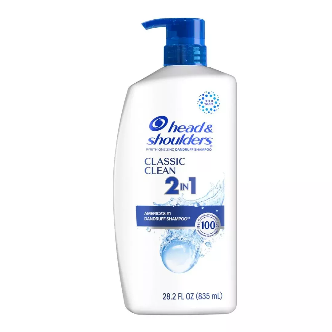 Head & Shoulders - 2 in 1 Dandruff Shampoo and Conditioner, Classic Clean, 28.2oz - Case of 4