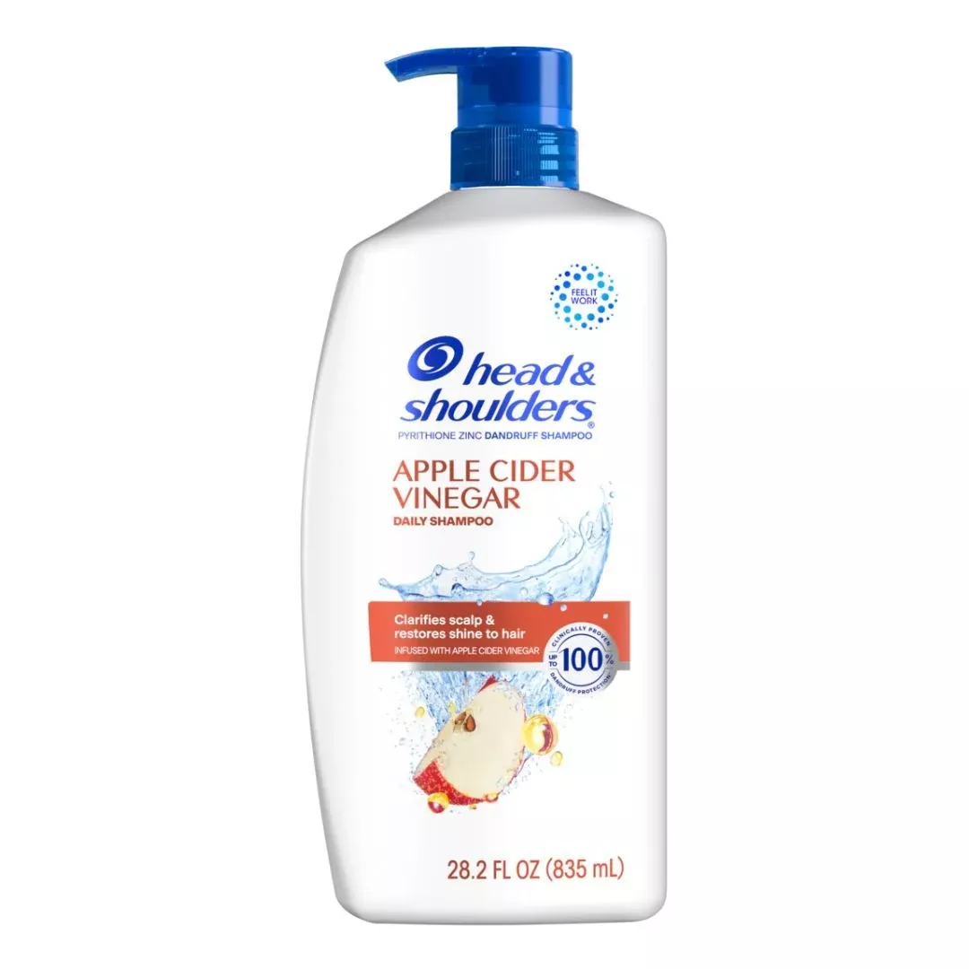 Head and Shoulders - Dandruff Shampoo, Apple Cider Vinegar, 28.2oz - Case of 4