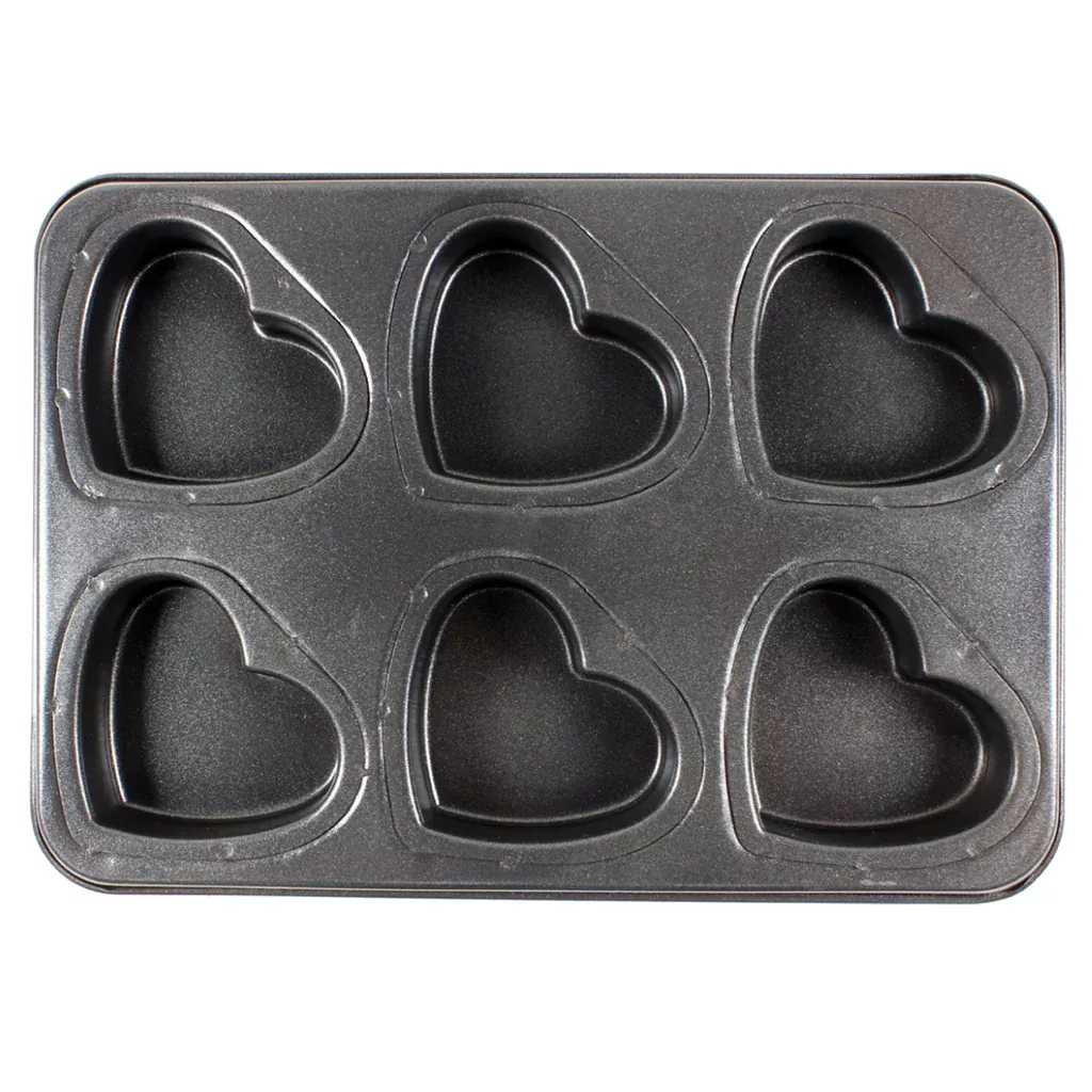 Heart Mould pan - 6 cavity