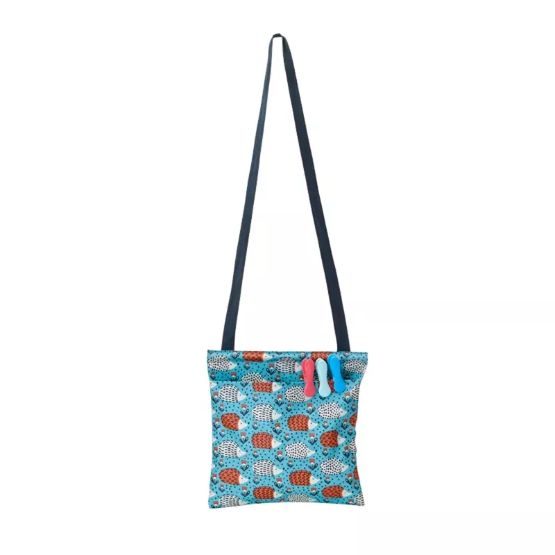 hedgehog-oilcloth-peg-bag Hedgehog Oilcloth Peg Bag