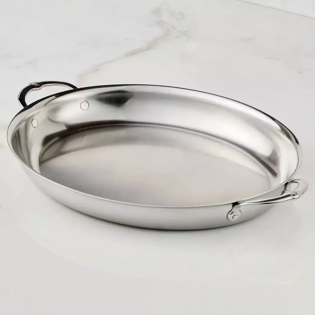 hestan-provisions-clad-oval-roaster-large Hestan Provisions Clad Oval Roaster: Large