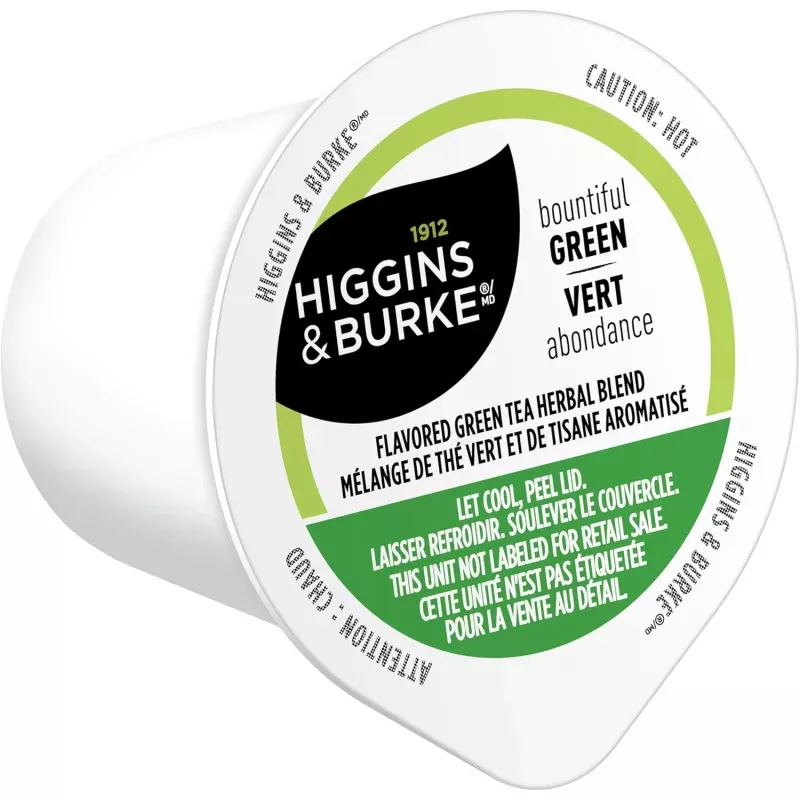 higgins-burke-bountiful-green-tea-single-serve-tea-pods Higgins & Burke Bountiful Green Tea Single-Serve Tea Pods