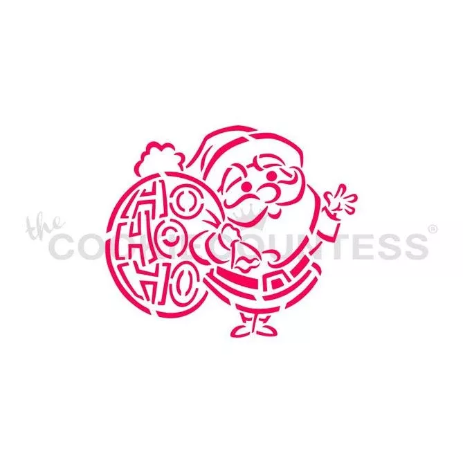 ho-ho-ho-santa-paint-your-own-stencil Ho Ho Ho Santa Paint Your Own Stencil