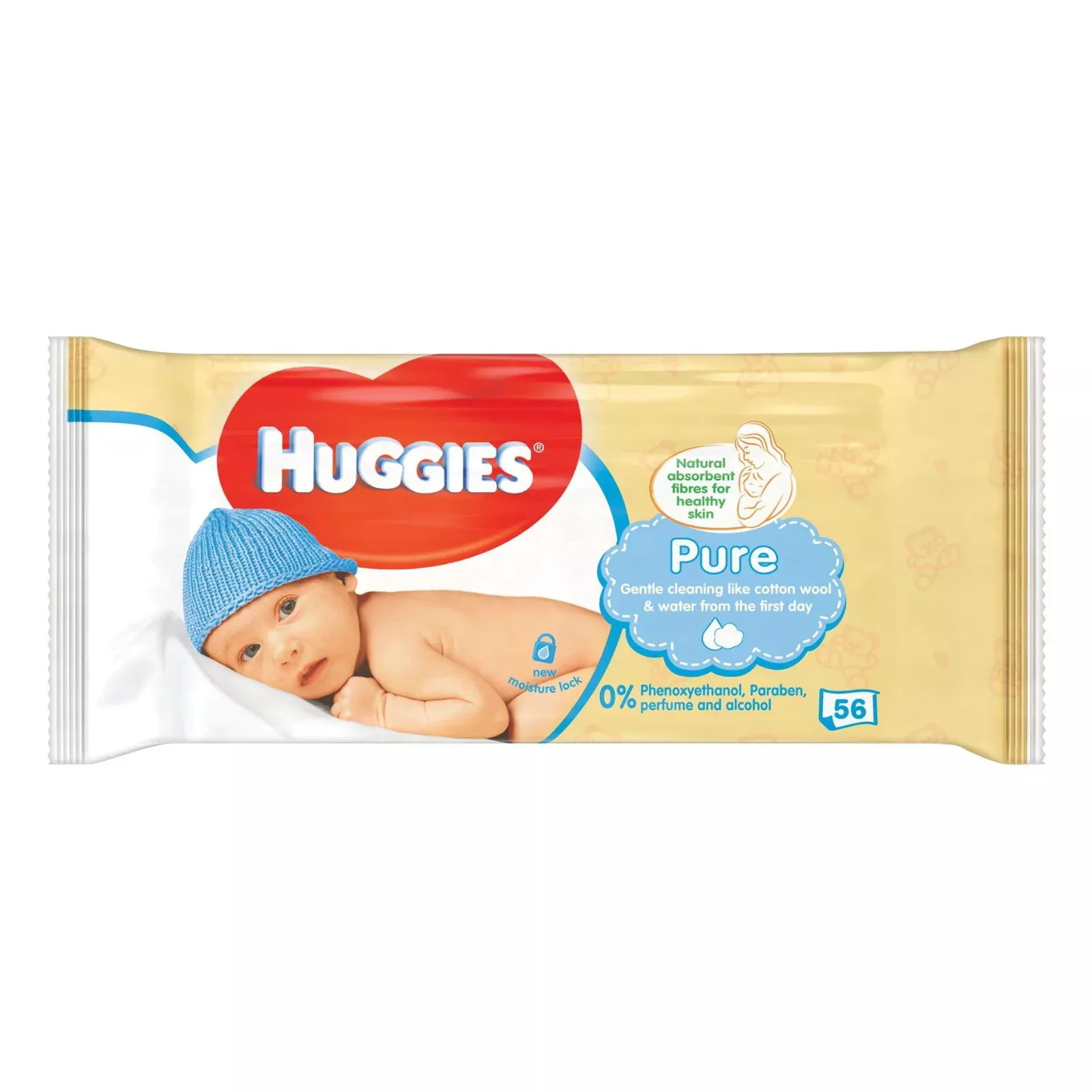 Huggies - Baby Wipes, Pure, 56 Count - Case of 10
