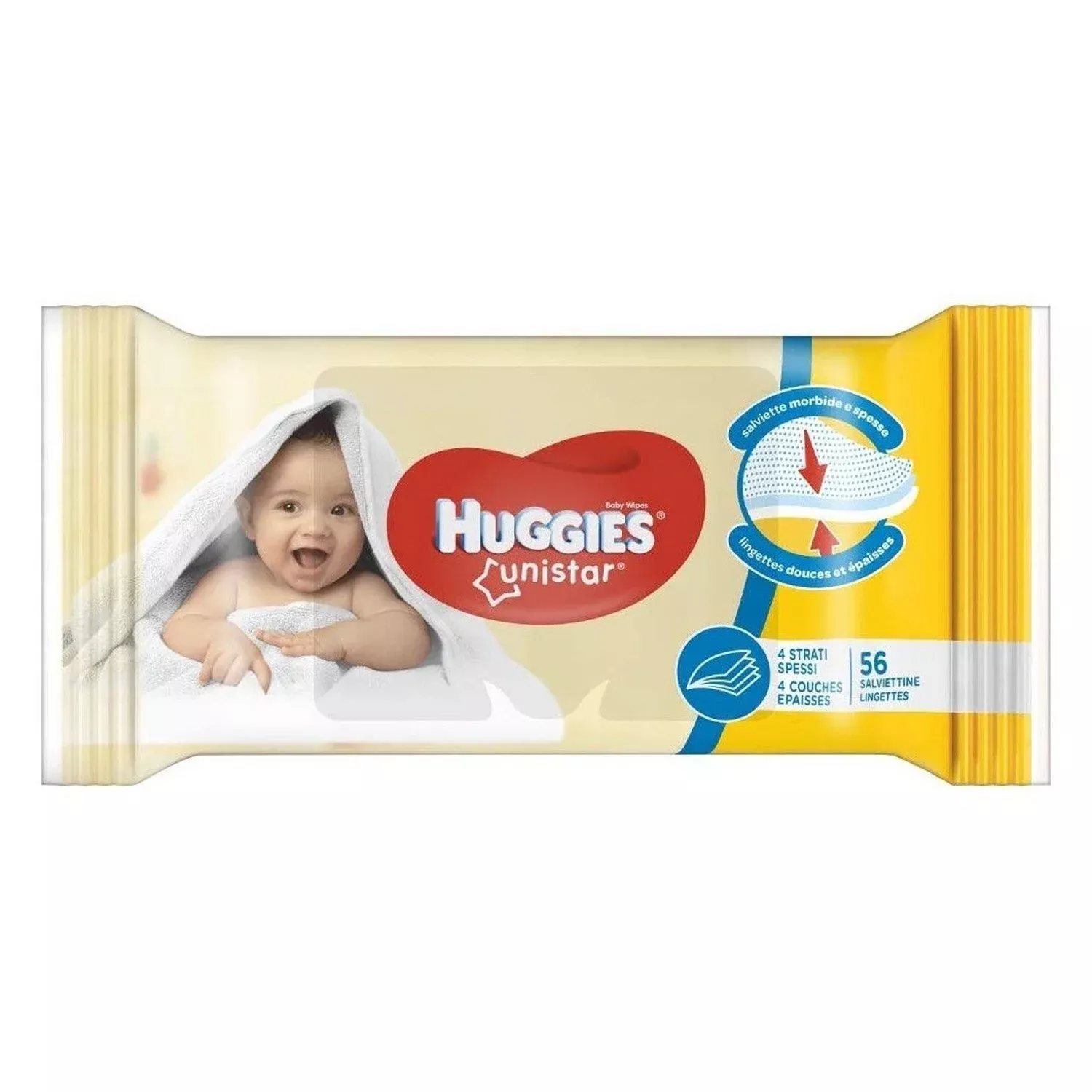 Huggies - Baby Wipes, Unistar, 56 Count - Case of 10