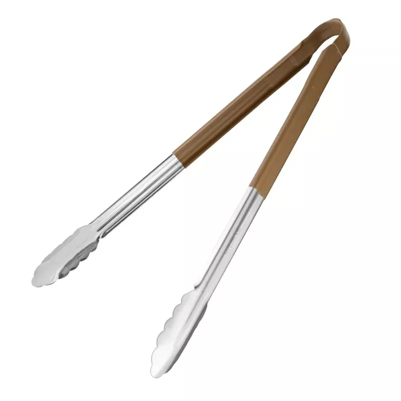 hygiplas-colour-coded-serving-tong-brown-405mm-hc850 Hygiplas Colour Coded Serving Tong Brown 405mm – HC850