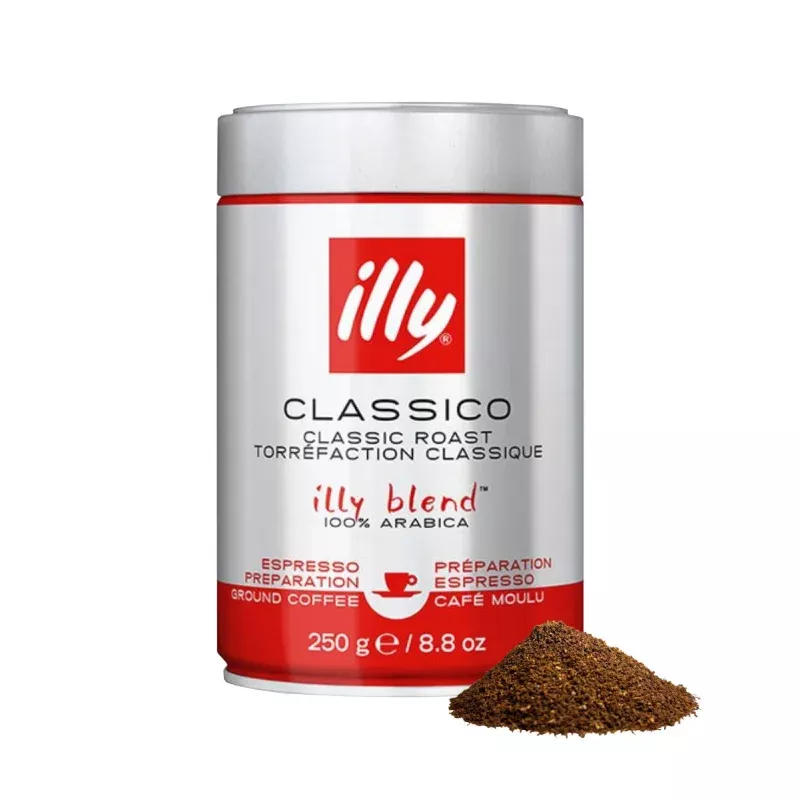 illy-classico-ground-espresso-coffee-medium-roast-250g illy Classico Ground Espresso Coffee – Medium Roast (250g)