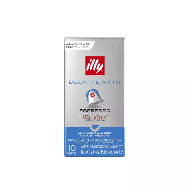 illy-decaffeinated-nespresso-compatible-capsules-medium-roast-10-count Illy Decaffeinated Nespresso Compatible Capsules – Medium Roast (10 Count)