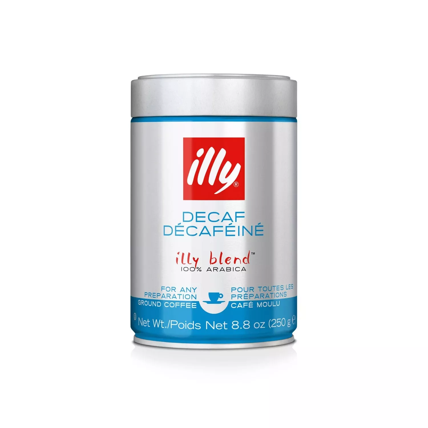 Illy Ground Espresso Classico Decaffeinated Coffee – Medium Roast