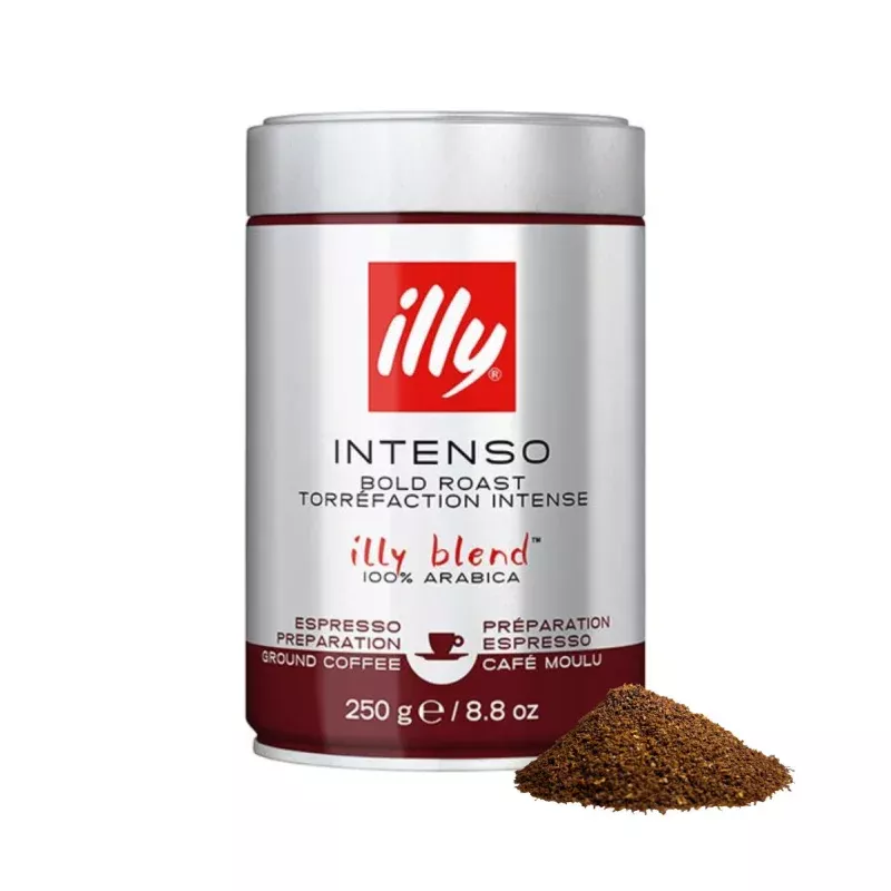 illy-intenso-ground-espresso-coffee-dark-roast-250g illy Intenso Ground Espresso Coffee – Dark Roast (250g)