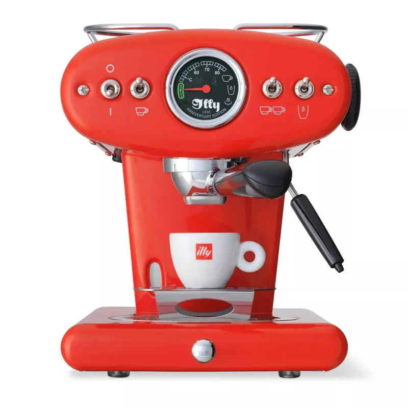Illy X1 Anniversary E.S.E. Pod & Ground Coffee Machine – Red