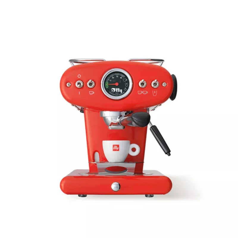 illy-x1-anniversary-e-s-e-pods-ground-espresso-machine-red illy X1 Anniversary E.S.E Pods & Ground Espresso Machine (Red)