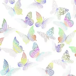 iridescent-silver-laser-cut-butterflies-12-pieces Iridescent Silver Laser Cut Butterflies 12 pieces