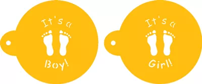 it-s-boy-girl-stencil-set-c064 It's A Boy / Girl Stencil Set - C064