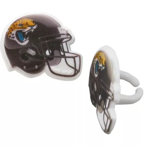 jacksonville-jaguars-cupcake-rings-12-rings Jacksonville Jaguars Cupcake Rings - 12 Rings