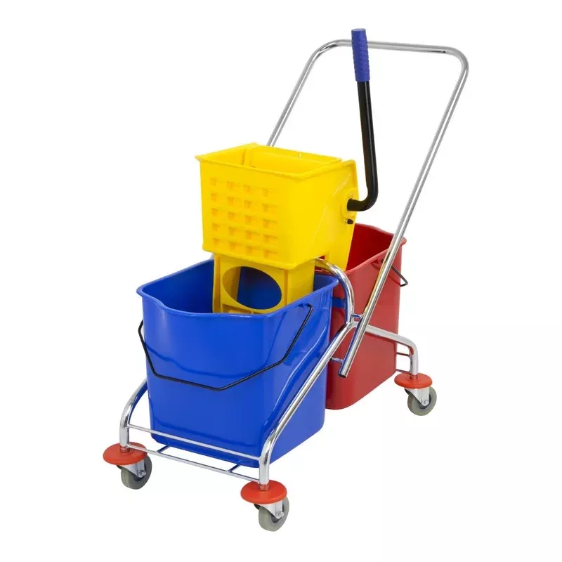 jantex-dual-bucket-mop-wringer-with-frame-m880 Jantex Dual Bucket Mop Wringer with Frame – M880