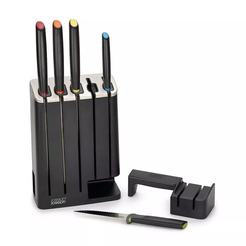 Joseph Joseph Elevate Knives SlimBlock5 Knives with Sharpener
