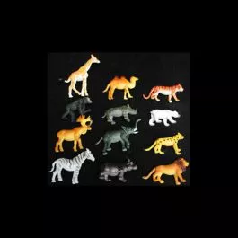 jungle-animals-cake-decoration-12-pieces Jungle Animals Cake Decoration 12 pieces
