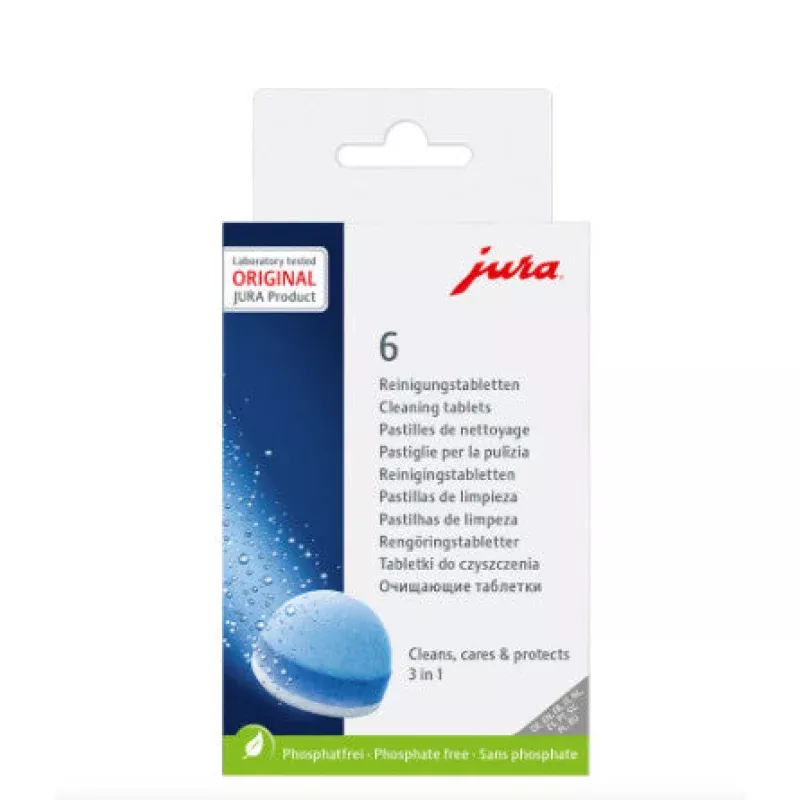 Jura 6 Pack Cleaning Tabs 3 Phase Auto Machines