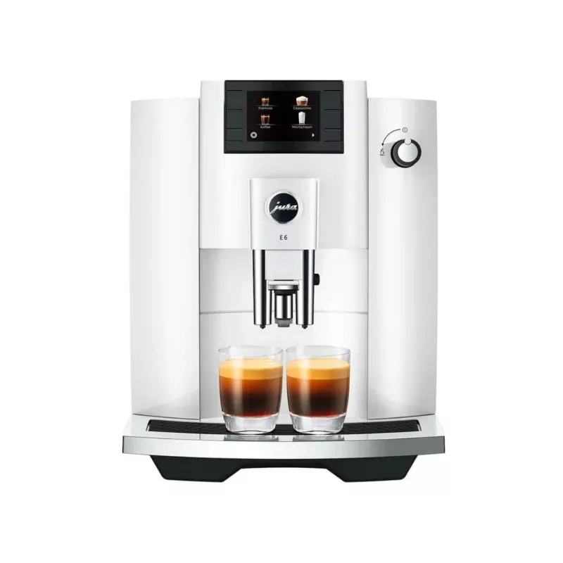 jura-e6-automatic-espresso-machine-piano-white Jura E6 Automatic Espresso Machine (Piano White)