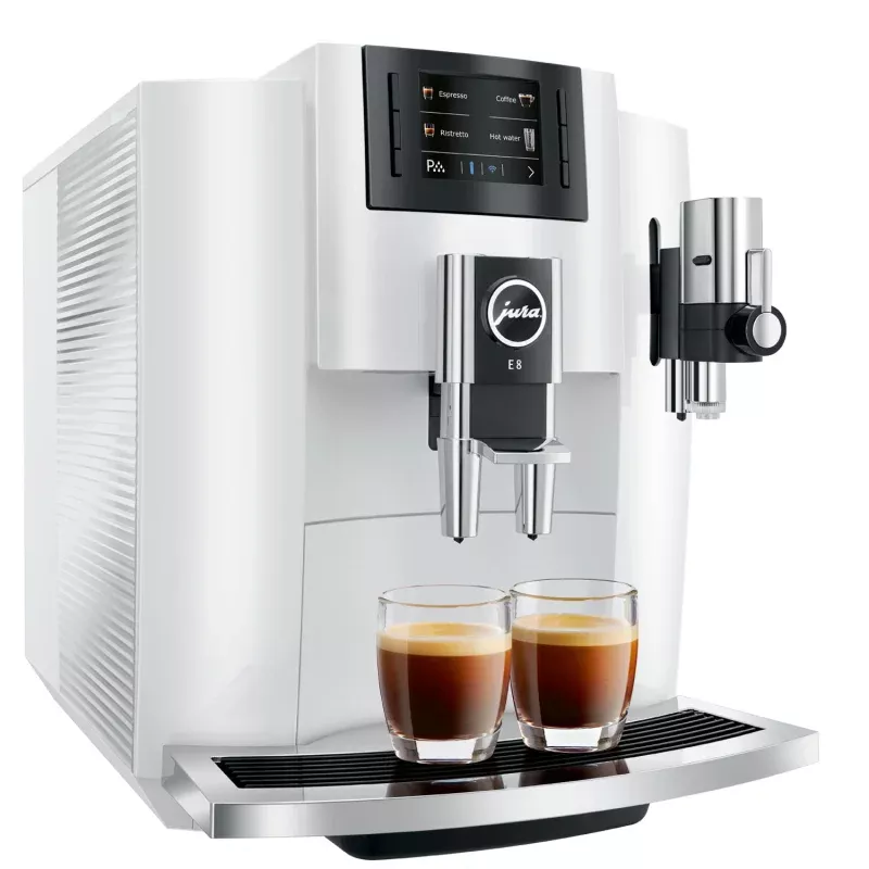 jura-e8-espresso-machine-white JURA E8 Espresso Machine – White