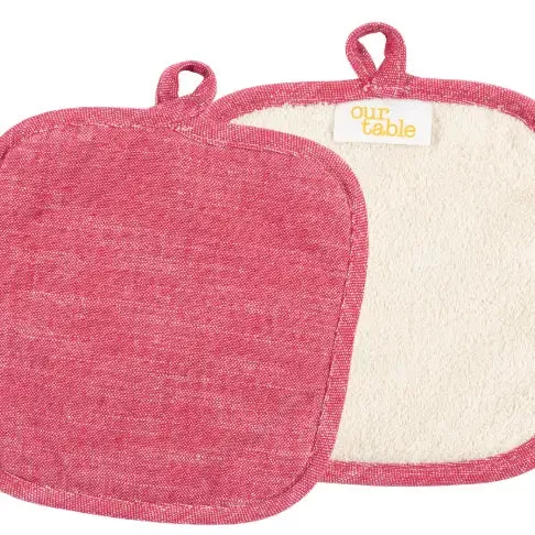 kaf-strada-pot-holders-set-2-red KAF Strada Pot Holders (Set of 2): Red
