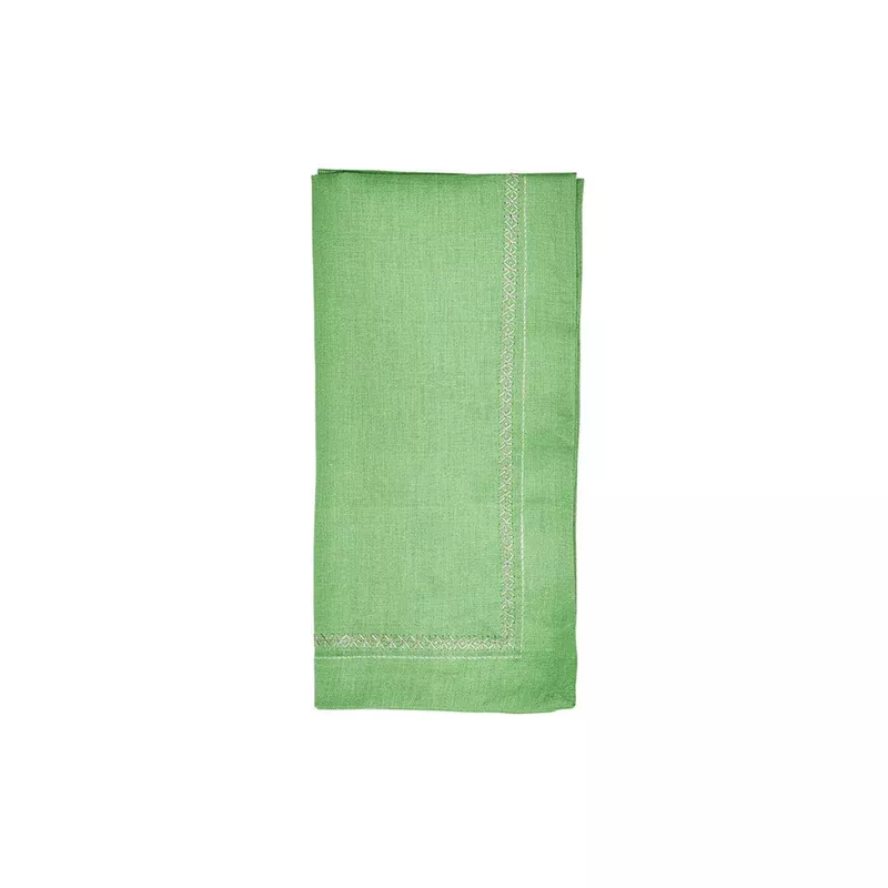 Kim Seybert Green Classic Napkin Set