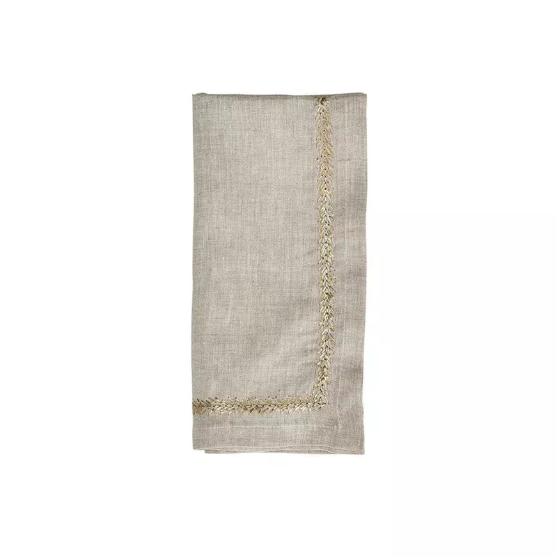 kim-seybert-natural-gold-silver-jardin-napkin-set Kim Seybert Natural Gold & Silver Jardin Napkin Set