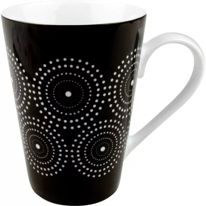 konitz-black-white-13oz-mug-burst-design Konitz Black and White 13oz Mug Burst Design