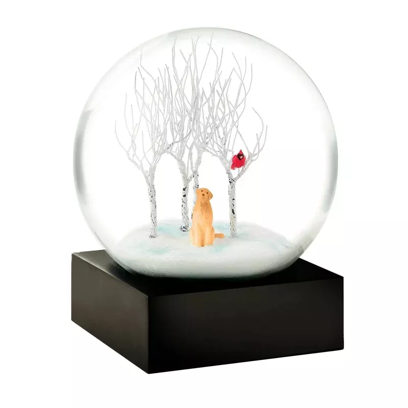 lab-in-woods-snow-globe Lab in the Woods Snow Globe