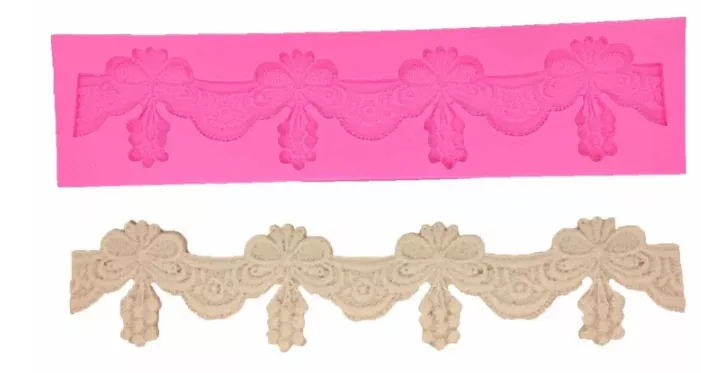 lace-silicone-mold-with-bows Lace Silicone Mold with Bows