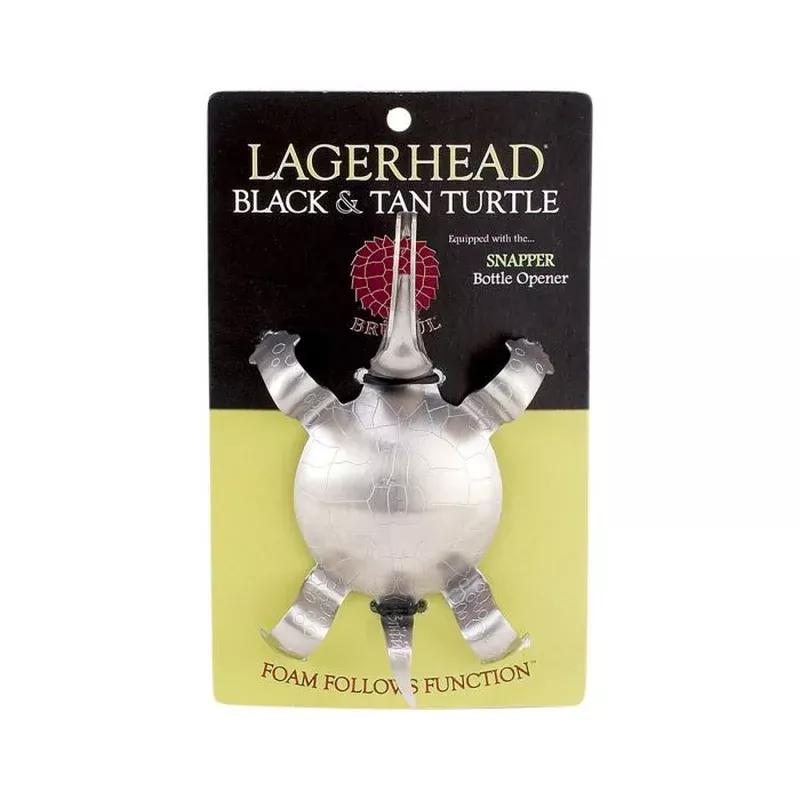 lagerhead-black-tan-turtle-bottle-opener LAGERHEAD BLACK & TAN TURTLE BOTTLE OPENER