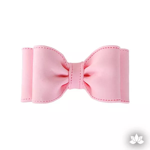 Large Double Loop Bow Tie - Pink