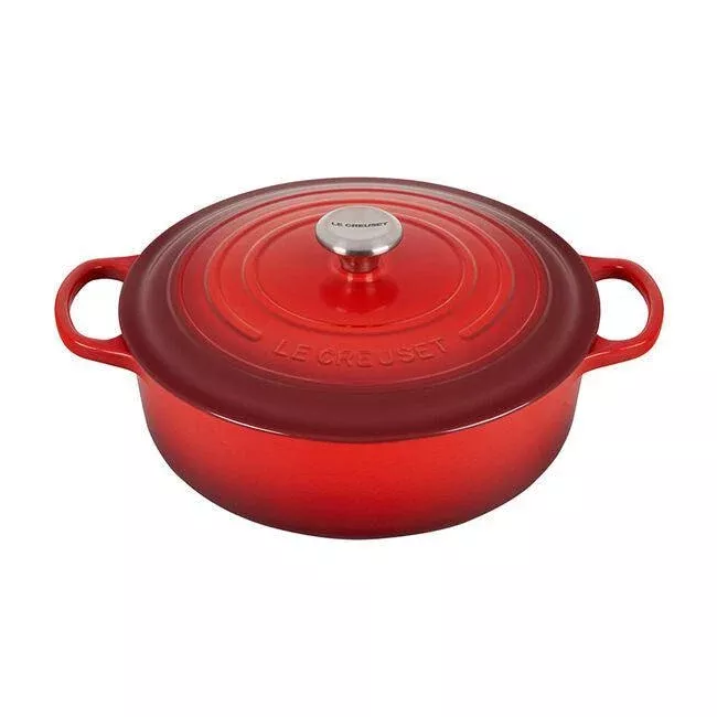 le-creuset-round-wide-dutch-oven-6-75-qt-cerise Le Creuset Round Wide Dutch Oven:6.75 QT, Cerise