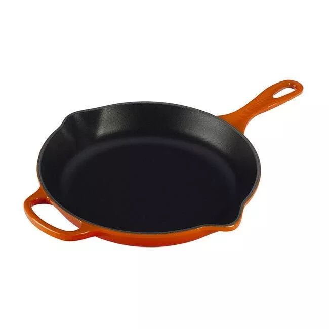 le-creuset-skillet-10-25-flame Le Creuset Skillet: 10.25", Flame