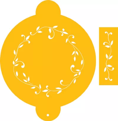 leaf-circle-stencil-set-c020 Leaf Circle Stencil Set - C020