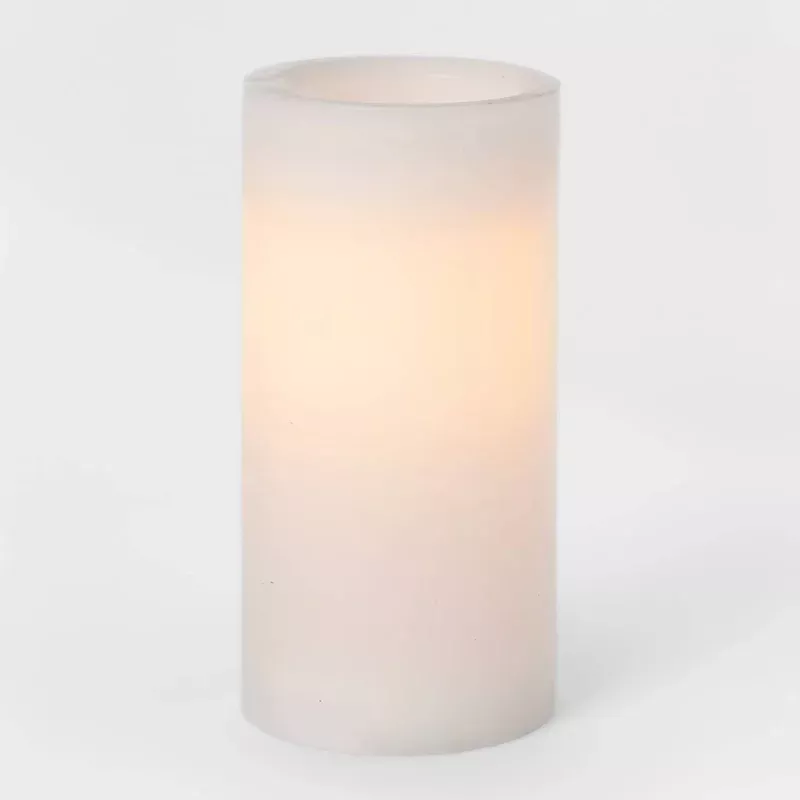 led-flameless-pillar-candle-white LED Flameless Pillar Candle – White