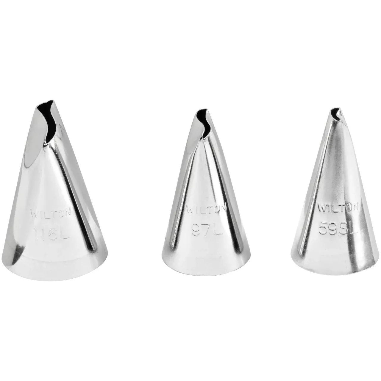 Left-Handed Cake Decorating Tip Set, 3-Piece, Wilton