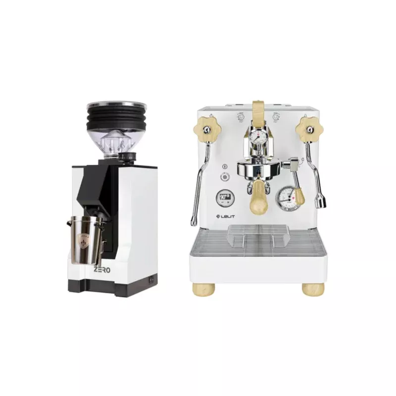 lelit-bianca-v3-espresso-machine-eureka-zero-grinder-w-black-spout-white Lelit Bianca V3 Espresso Machine & Eureka Zero Grinder w/Black Spout (White)