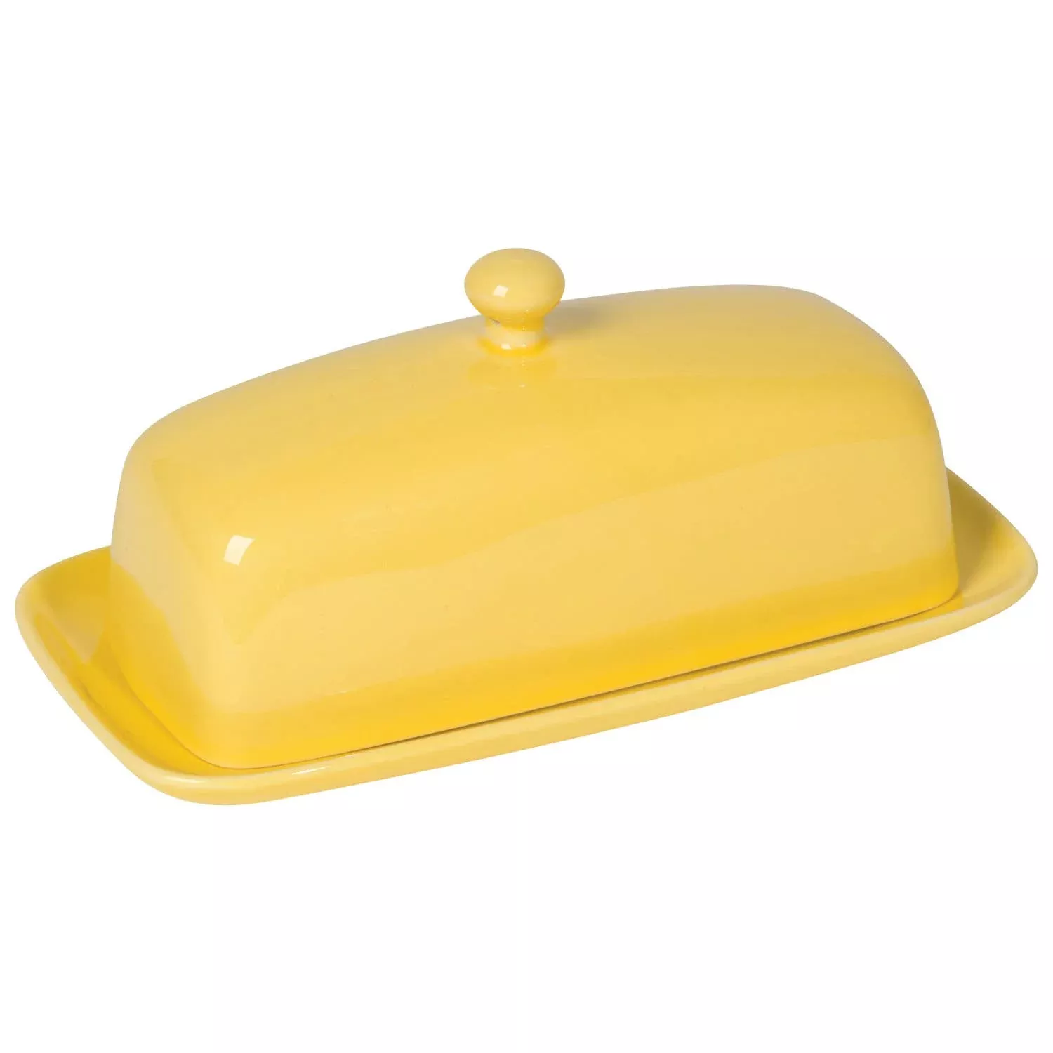 lemon-yellow-rectangular-butter-dish LEMON YELLOW RECTANGULAR BUTTER DISH