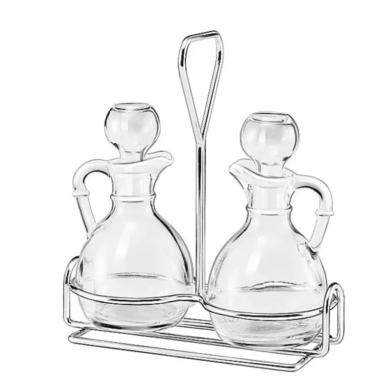 libbey-3-piece-glass-cruet-set Libbey 3 Piece Glass Cruet Set