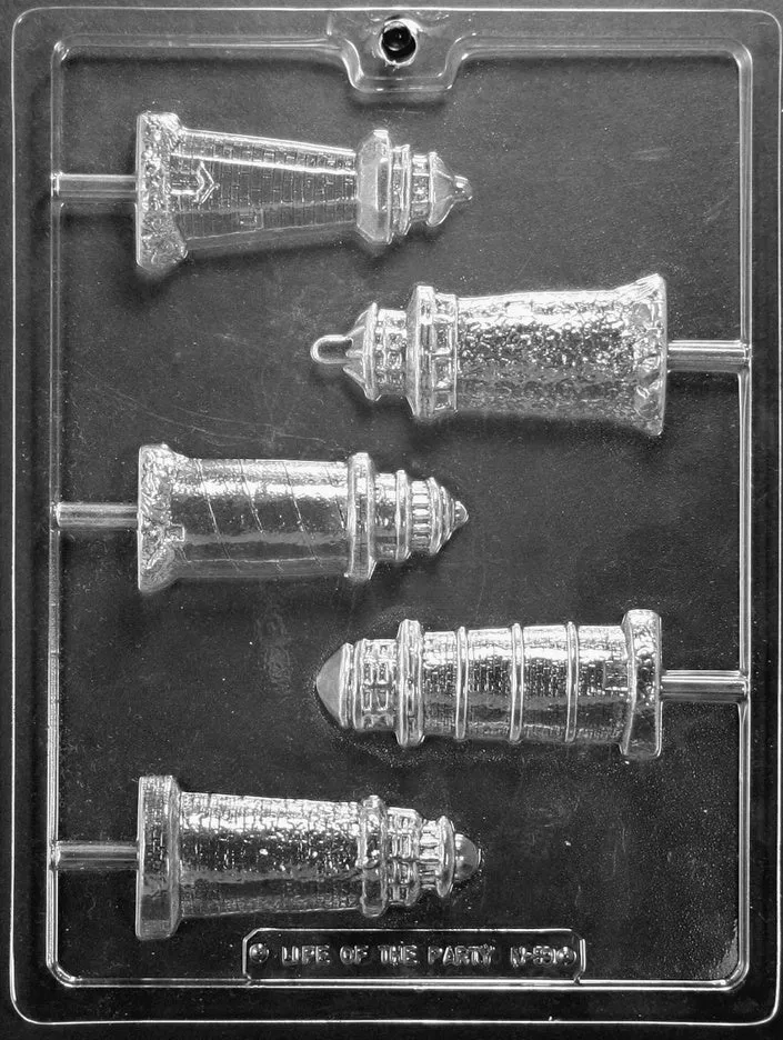 lighthouse-lollipop-chocolate-mold Lighthouse Lollipop Chocolate Mold