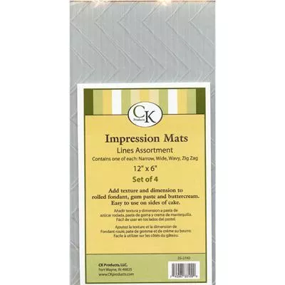 Lines Impression Mat Assortment (4) by CK Products