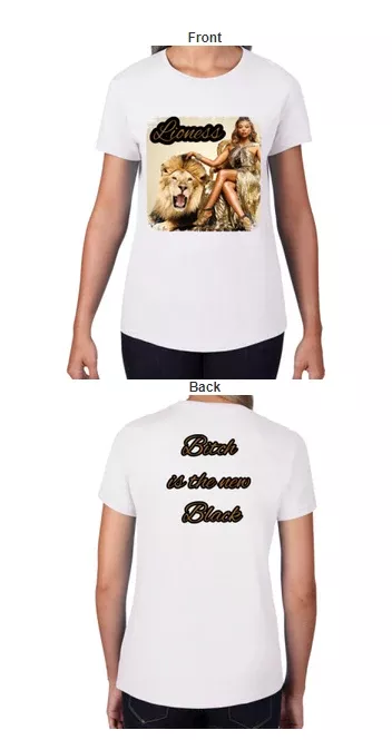 lioness-t-black-white Lioness T - Black /White