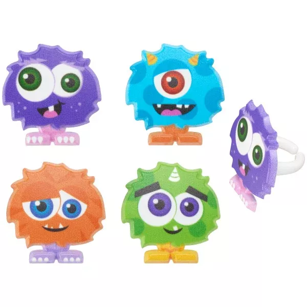 little-monster-cupcake-rings-12-cupcake-cake-rings Little Monster Cupcake Rings - 12 Cupcake/Cake Rings