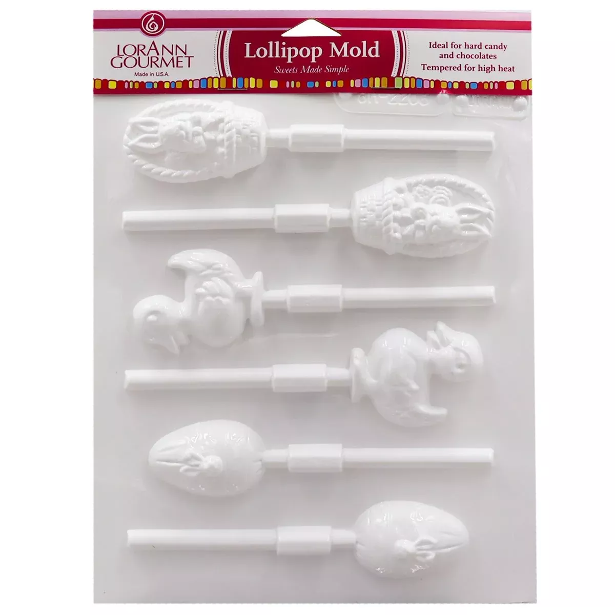 lorann-easter-assorted-egg-bunny-basket-chick-lollipop-sheet-mold LorAnn Easter Assorted Egg, Bunny, Basket, Chick Lollipop Sheet Mold