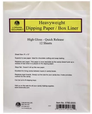LorAnn Heavyweight Dipping Paper / Box Liner -- 12 Sheets