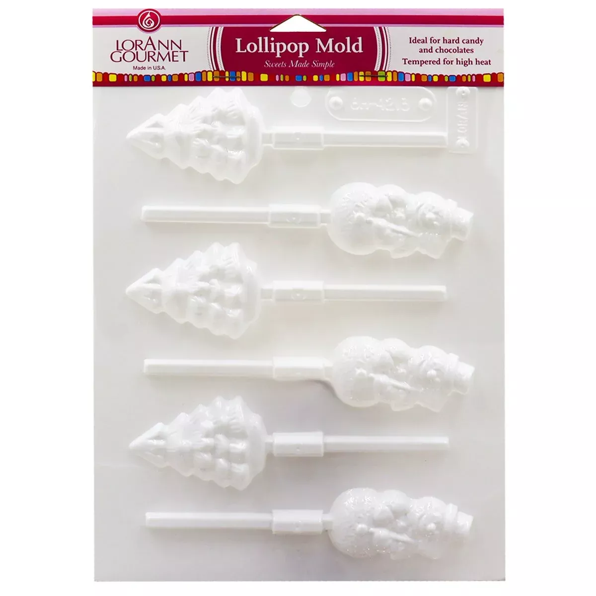 lorann-snowmen-christmas-trees-lollipop-sheet-mold LorAnn Snowmen and Christmas Trees Lollipop Sheet Mold
